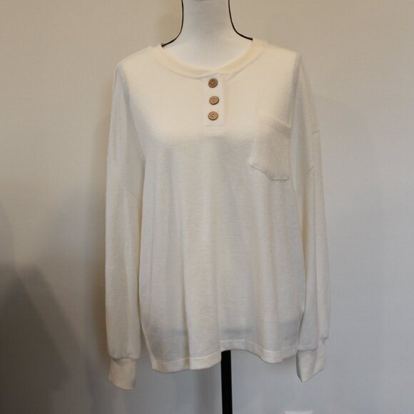 mittoshop Tops - Mittoshop Long Sleeve Top NWT in Cream Size M/L